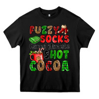 Black fuzzy socks flannel blankets and hot cocoa Heavy Core Tee - OliviaCreatesArt