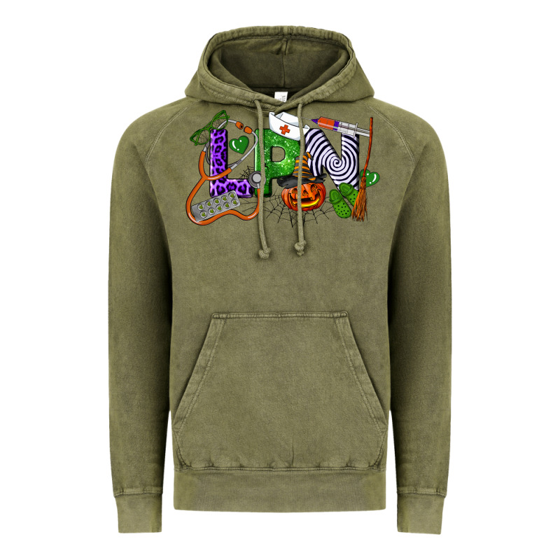 Halloween Lpn Licensed Practical Nurse Vintage Hoodie by LillyAllenDesigns | Teevron