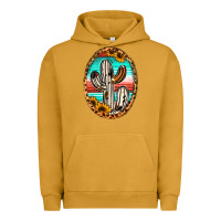 Pigment Peanut Butter cowhide serape and sunflower cactus Urban Hoodie - Jasminsmagicworld