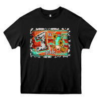 Black western back to school 1st grade Heavy Core Tee - Jasminsmagicworld