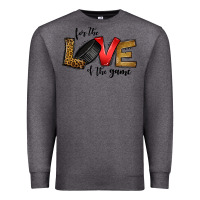 Charcoal Heather for the love of the game ice hockey Premium Sweatshirt - Jasminsmagicworld