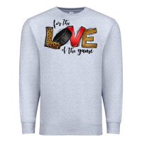 Heather Grey for the love of the game ice hockey Premium Sweatshirt - Jasminsmagicworld
