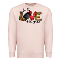 Pale Pink for the love of the game ice hockey Premium Sweatshirt - Jasminsmagicworld
