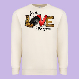 For The Love Of The Game Ice Hockey Premium Sweatshirt Designed By Jasminsmagicworld