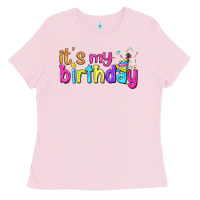 Bubblegum Pink it's my birthday Ladies Tee - BundleAndBundleShop