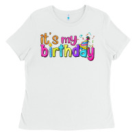 White it's my birthday Ladies Tee - BundleAndBundleShop