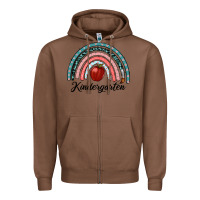 Chestnut kindergarten rainbow Zipper Hoodie - RanaPortraitStore