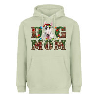 Matcha Christmas Dog Mom Bull Terrier Heavyweight Hoodie - RanaPortraitStore