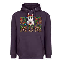 Christmas Dog Mom Bull Terrier Heavyweight Hoodie | Teevron