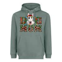 Sage Christmas Dog Mom Bull Terrier Heavyweight Hoodie - RanaPortraitStore