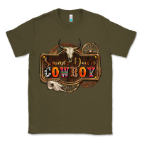 Army Green simmer down cowboy olivia Classic Tee - OliviaCreatesArt