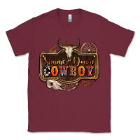 Burgundy simmer down cowboy olivia Classic Tee - OliviaCreatesArt