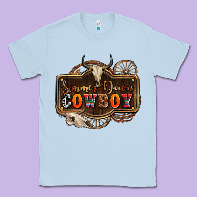 Simmer Down Cowboy Olivia Classic Tee Designed By Oliviacreatesart