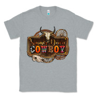 Heather Grey simmer down cowboy olivia Classic Tee - OliviaCreatesArt
