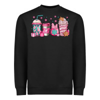 Pink Christmas Coffee Heavyweight Sweatshirt | Teevron