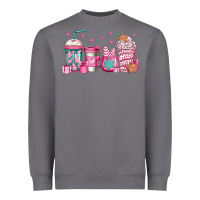 Storm pink Christmas coffee Heavyweight Sweatshirt - Jasminsmagicworld