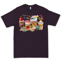 Plum Teacher Coffee Cups Premium Tee - FaDigitalArtStudio