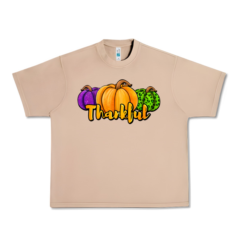Halloween Pumpkins Thankful Urban Heavy Tee by Jasminsmagicworld | Teevron