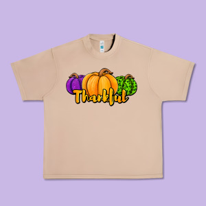 Halloween Pumpkins Thankful Urban Heavy Tee Designed By Jasminsmagicworld