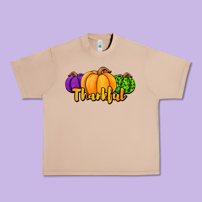 Halloween Pumpkins Thankful Urban Heavy Tee Designed By Jasminsmagicworld