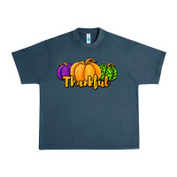 Midnight Navy halloween pumpkins thankful Urban Heavy Tee - Jasminsmagicworld