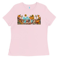 Bubblegum Pink hello pumpkin libbey glass Ladies Tee - BundleAndBundleShop