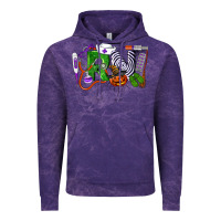 Cloud Purple Halloween RN Registered Nurse Vintage Hoodie - LillyAllenDesigns