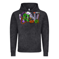 Vintage Black Halloween RN Registered Nurse Vintage Hoodie - LillyAllenDesigns