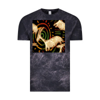 Cloud Black african ethnic animal seamless pattern Vintage Tee - BundleAndBundleShop