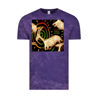 Cloud Purple african ethnic animal seamless pattern Vintage Tee - BundleAndBundleShop