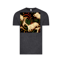 Vintage Black african ethnic animal seamless pattern Vintage Tee - BundleAndBundleShop