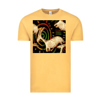 Vintage Mustard african ethnic animal seamless pattern Vintage Tee - BundleAndBundleShop