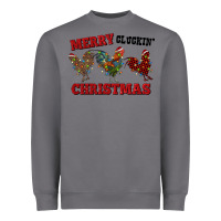 Storm Merry Cluckin' Christmas Heavyweight Sweatshirt - RanaPortraitStore