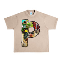 French Oak farm life alphabet lowercase letters p Urban Heavy Tee - BundleAndBundleShop