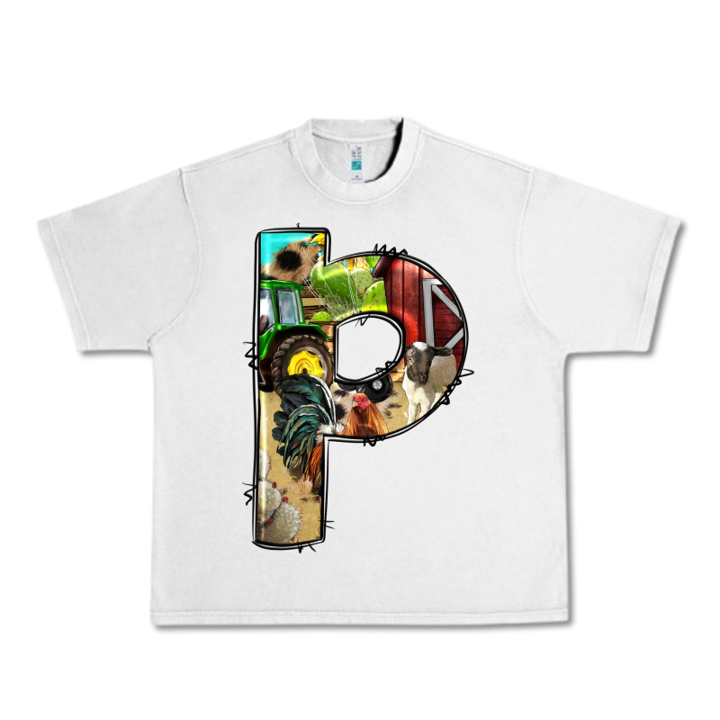 Farm Life Alphabet Lowercase Letters P Urban Heavy Tee by BundleAndBundleShop | Teevron