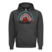 Charcoal Heather preschool rainbow Zipper Hoodie - RanaPortraitStore