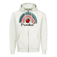 Oatmeal Heather preschool rainbow Zipper Hoodie - RanaPortraitStore