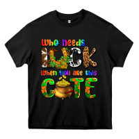 Black Who needs luck when you are this cute Heavy Core Tee - OliviaCreatesArt
