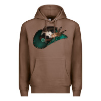 Chestnut cowhide flowers cowboy hat Premium Hoodie - Jasminsmagicworld