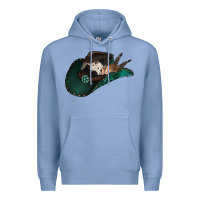 Colony Blue cowhide flowers cowboy hat Premium Hoodie - Jasminsmagicworld