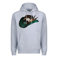 Heather Grey cowhide flowers cowboy hat Premium Hoodie - Jasminsmagicworld