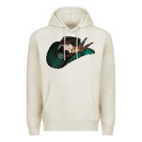 Oatmeal Heather cowhide flowers cowboy hat Premium Hoodie - Jasminsmagicworld
