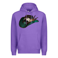 Purple cowhide flowers cowboy hat Premium Hoodie - Jasminsmagicworld