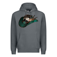 Rock cowhide flowers cowboy hat Premium Hoodie - Jasminsmagicworld