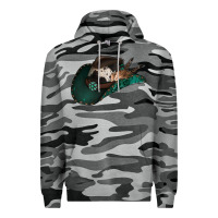 Slate Camo cowhide flowers cowboy hat Premium Hoodie - Jasminsmagicworld
