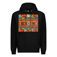 Black teacher and pens apples books leopard and tooled leather tumbler Premium Hoodie - Artiststas