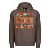 Coffee teacher and pens apples books leopard and tooled leather tumbler Premium Hoodie - Artiststas