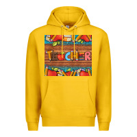 Lemon teacher and pens apples books leopard and tooled leather tumbler Premium Hoodie - Artiststas
