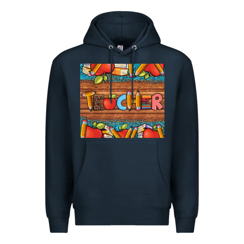 Teacher And Pens Apples Books Leopard And Tooled Leather Tumbler Premium Hoodie by Artiststas | Teevron