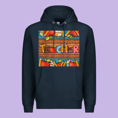 Teacher And Pens Apples Books Leopard And Tooled Leather Tumbler Premium Hoodie Designed By Artiststas